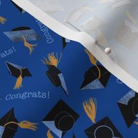 Small Congrats Grad on Blue