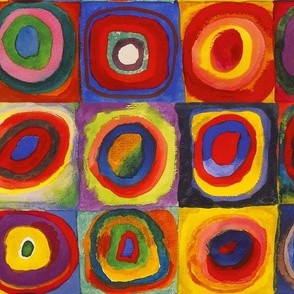 Wassily Kandinsky "Color Study  Squares with Concentric Circles"