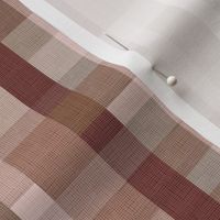 Textured plaid home interior brown