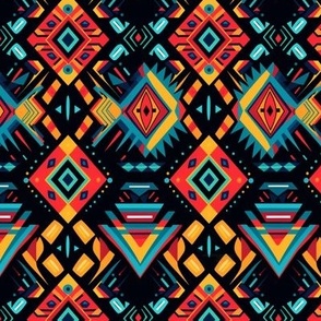 Vibrant Geometric Tapestry