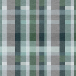 Textured plaid home interior blue 