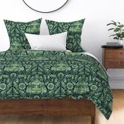 Three Frogs Damask