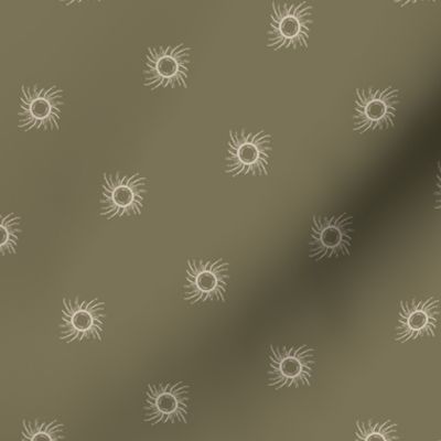 Small_Earthy Sketchiness_Sun Scatter_Olive Green