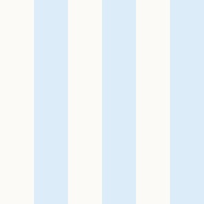 Small-Scale broad preppy stripe in blue and crream