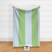 Large-Scale broad preppy stripe in shades and green