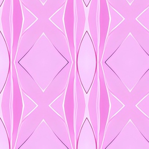 Pink Lilac and Magenta Diamond  Geometric Pattern