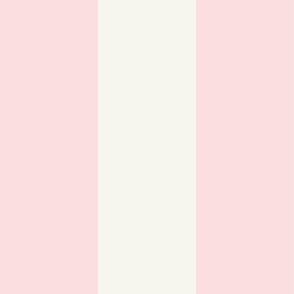 Medium-Scale broad preppy stripe in colors of pink and cream