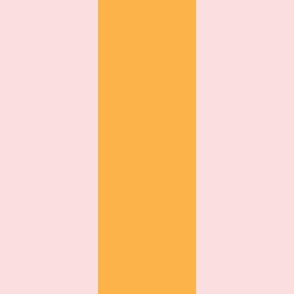 Medium-Scale broad preppy stripe in pink and orange