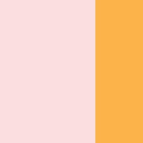 Large-Scale broad preppy stripe in pink and orange