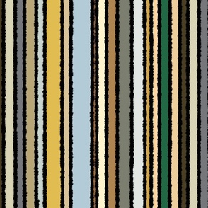 By the Rule Vertical Stripe with Black Line