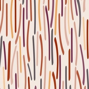353 - Jumbo scale Pick Up Sticks in warm neutral autumn palette - modern abstract shapes for wallpaper, duvet covers, table linen
