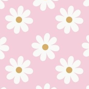 Spring Daisies - Easter - Pink and White