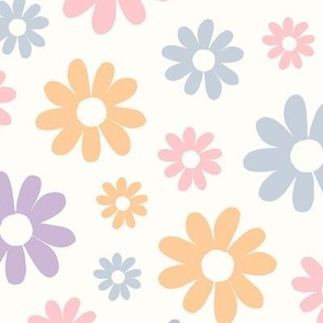 ( large ) daisy, florals, daisies, colorful