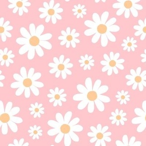 Daisy, florals, daisies, pink