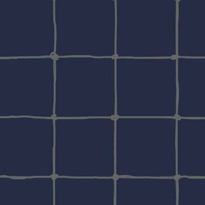 tennis net gray on midnight blue large