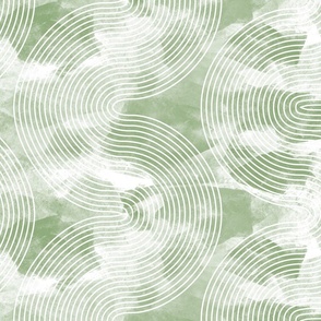 vertical waves - white on light green, large scale