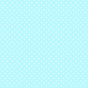 Happy Face Polkadots in Soft Pastel Blue