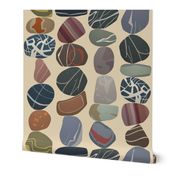 minimal pebbles pale sand large