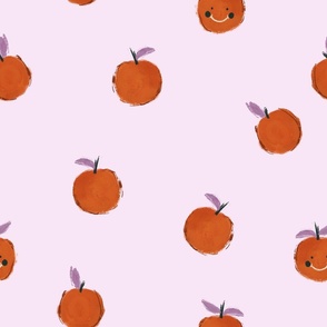 L | Cute Oranges | lilac