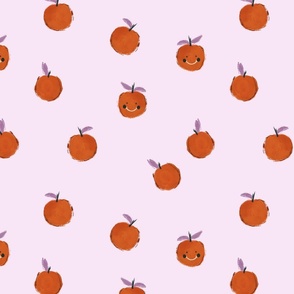 M | Cute Oranges | lilac