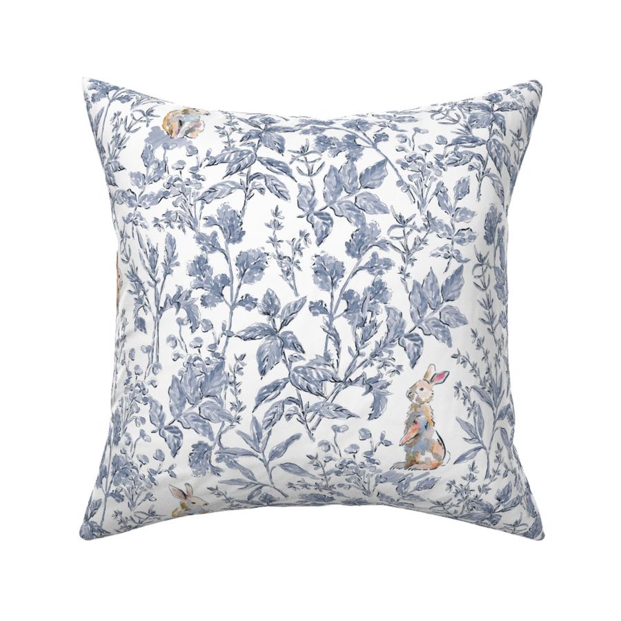 Bunny toile blue