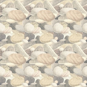 Minimalist warm River Pebbles Neutral25