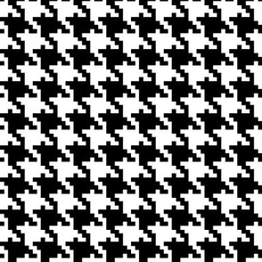 Houndstooth black and white