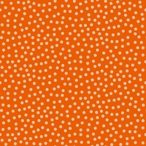 Leap Frog_rose orange dots