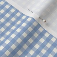 1/4 inch Small Cornflower blue gingham check - Cornflower blue cottagecore country plaid - perfect for preppy blue wallpaper bedding tablecloth - vichy check