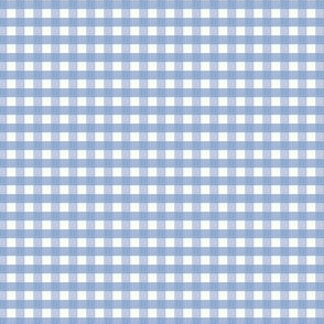 1/6 inch Extra small Cornflower blue gingham check - Cornflower blue cottagecore country plaid - perfect for preppy blue wallpaper bedding tablecloth - vichy check