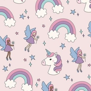 Purple Unicorns, Fairies and Rainbows