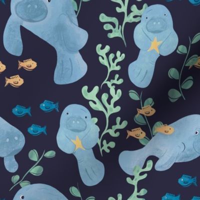 Manatees Nautical Pattern