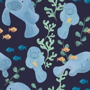 Manatees Nautical Pattern