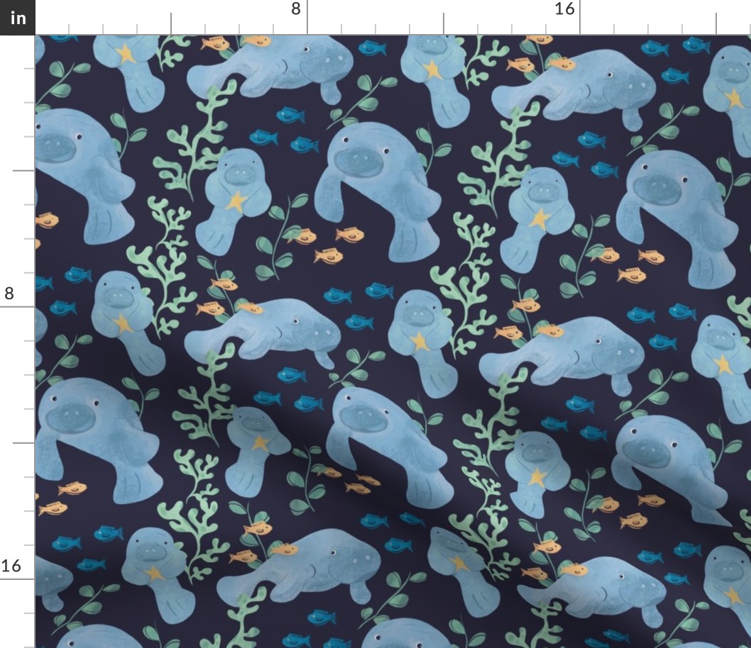 Manatees Nautical Pattern