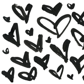 grafitti hearts