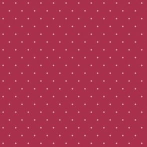 Bo Peep polka dots burgundy with pink