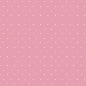 Bo Peep polka dots pink with yellow