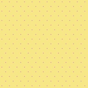 Bo Peep polka dots yellow with pink