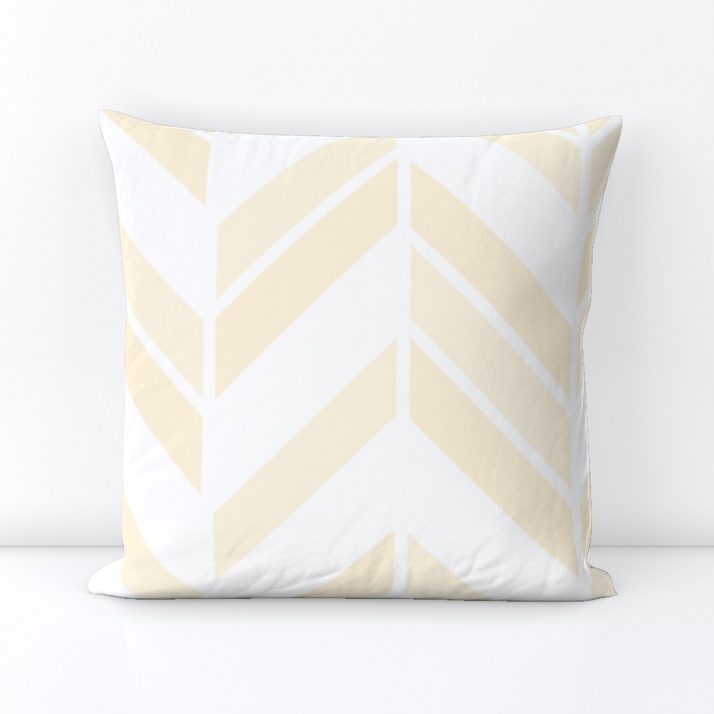 Minimalist Textured Chevron in Warm Neutral Yellow