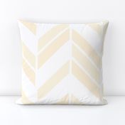 Minimalist Textured Chevron in Warm Neutral Yellow