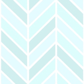 Textured Chevron in Warm Neutral Aqua Blue