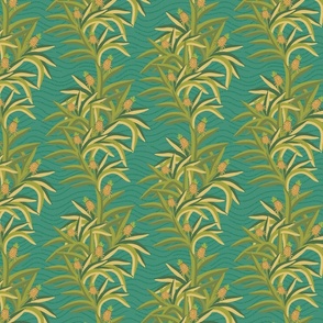 Pineapple Plant Wave-Vintage Cuba Palette