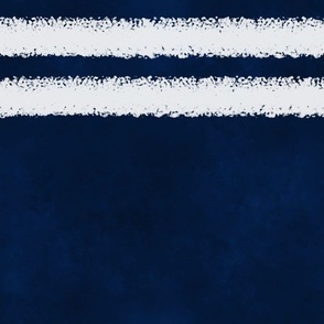 Large White Paint Stripes on Indigo Blue (Horizontal)