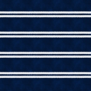 Small White Paint Stripes on Indigo Blue (Vertical)