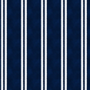 Small White Paint Stripes on Indigo Blue (Vertical)