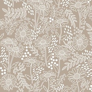 Daisies - Taupe