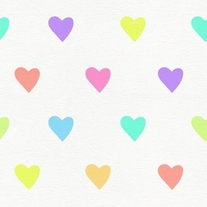 Rainbow Hearts Pattern