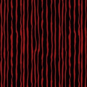Crooked Stripes Black and Red