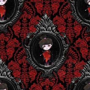 Gothic Teen Framed red and black