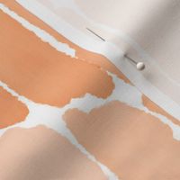 L - Watercolor Brush Stroke Chevron Print - Peach Fuzz